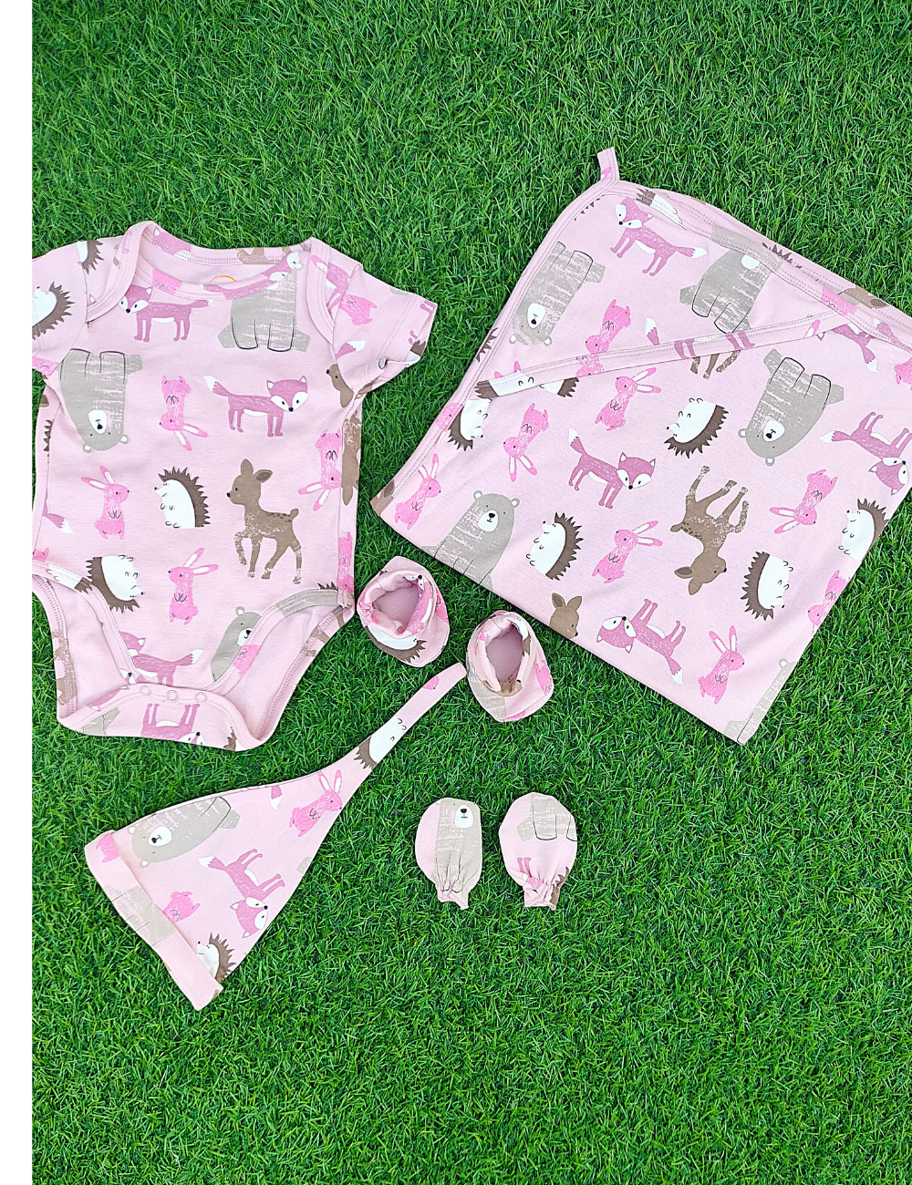 NEWBORN GIFT SET-DARK PINK