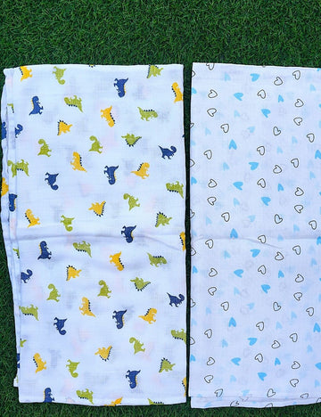 MUSLIN SWADDLE PACK OF 2